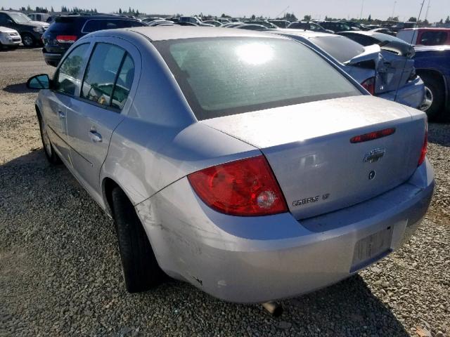 1G1AT58H897293775 - 2009 CHEVROLET COBALT LT SILVER photo 3