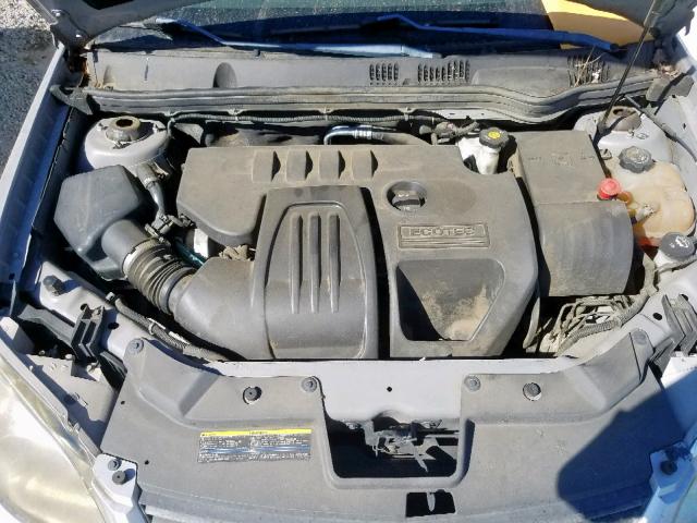 1G1AT58H897293775 - 2009 CHEVROLET COBALT LT SILVER photo 7