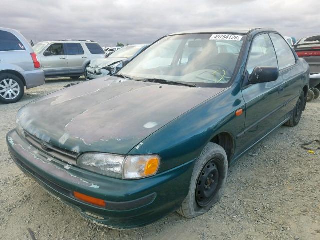 JF1GC2352RB540806 - 1994 SUBARU IMPREZA L GREEN photo 2