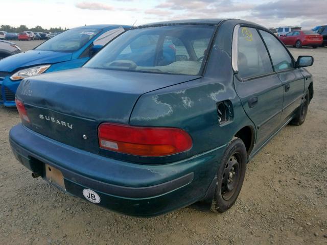 JF1GC2352RB540806 - 1994 SUBARU IMPREZA L GREEN photo 4