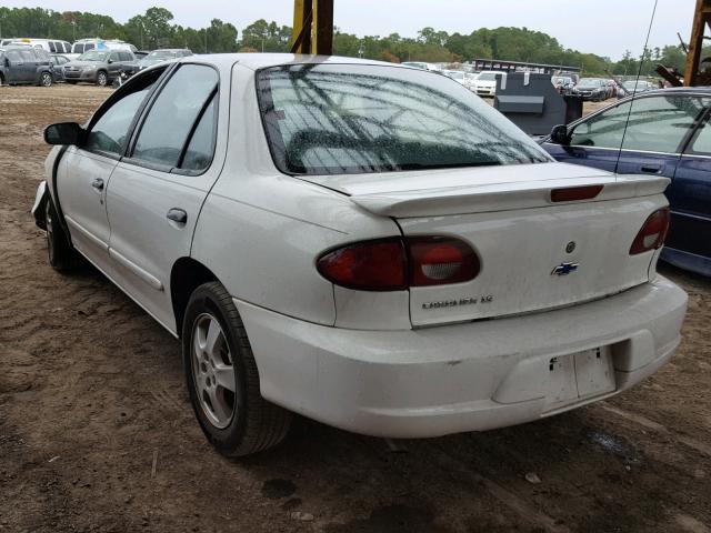 1G1JF524227127058 - 2002 CHEVROLET CAVALIER L WHITE photo 3