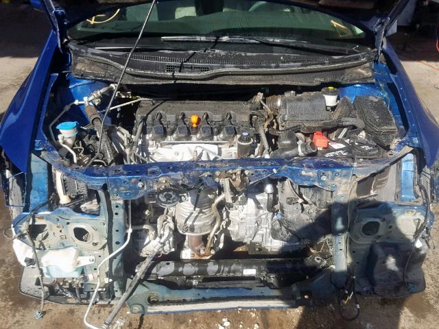 19XFB2F50EE007631 - 2014 HONDA CIVIC LX BLUE photo 7