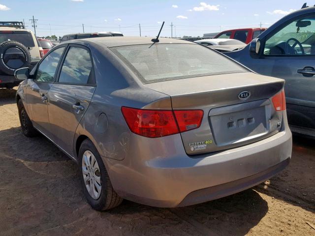 KNAFU4A26C5621074 - 2012 KIA FORTE EX GRAY photo 3