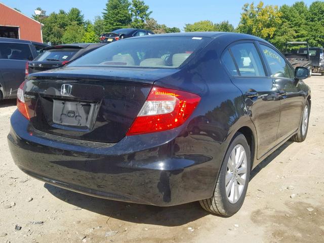 2HGFB2F9XCH542195 - 2012 HONDA CIVIC EXL 黑色 照片 4