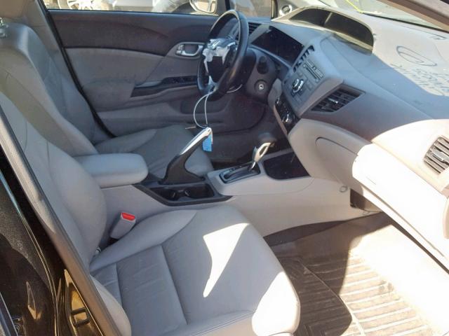 2HGFB2F9XCH542195 - 2012 HONDA CIVIC EXL 黑色 照片 5