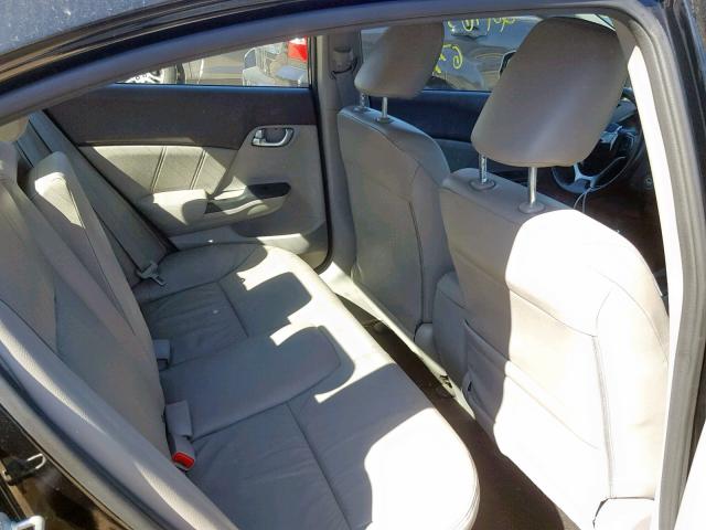 2HGFB2F9XCH542195 - 2012 HONDA CIVIC EXL 黑色 照片 6