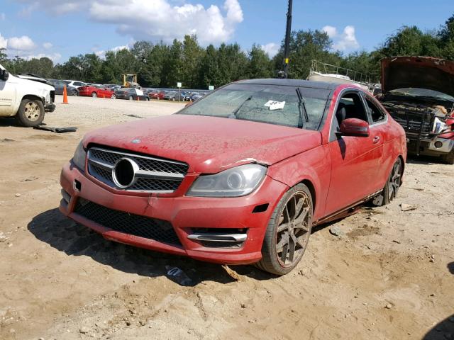 WDDGJ4HB8FG365668 - 2015 MERCEDES-BENZ C 250 RED photo 2