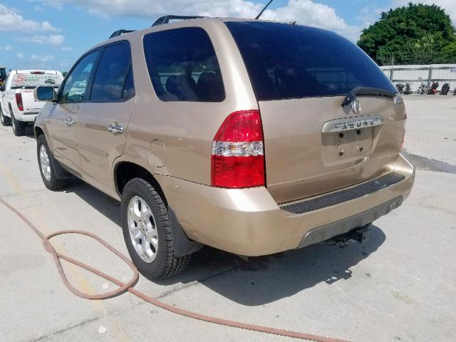 2HNYD18831H533104 - 2001 ACURA MDX TOURIN TAN photo 3