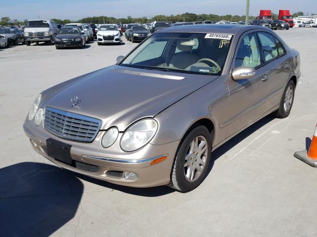 WDBUF65J03A202628 - 2003 MERCEDES-BENZ E 320 TAN photo 2