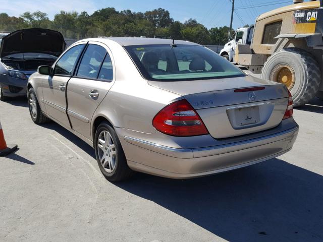 WDBUF65J03A202628 - 2003 MERCEDES-BENZ E 320 TAN photo 3