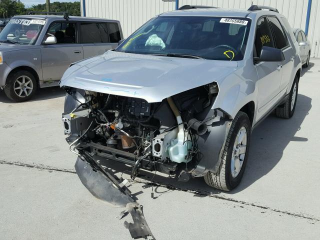 1GKKRPKD9FJ297753 - 2015 GMC ACADIA SLE SILVER photo 2