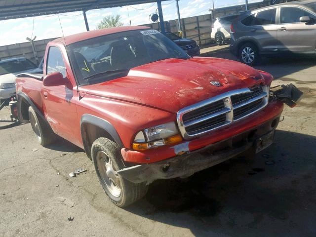 1B7FL26P8WS762233 - 1998 DODGE DAKOTA RED photo 1