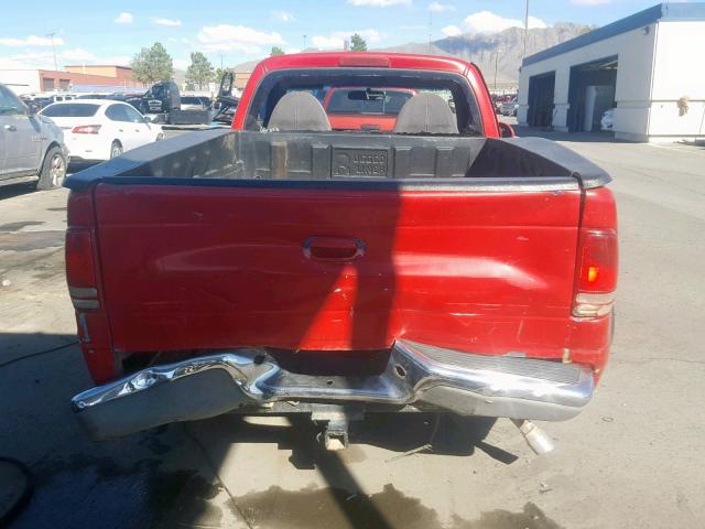 1B7FL26P8WS762233 - 1998 DODGE DAKOTA RED photo 6