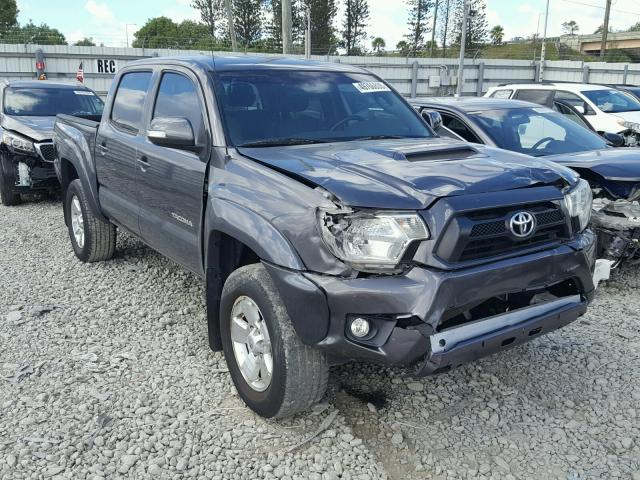 5TFJU4GN5FX089517 - 2015 TOYOTA TACOMA DOU GRAY photo 1