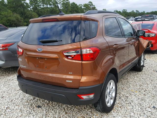 MAJ3P1TE5JC193645 - 2018 FORD ECOSPORT S BROWN photo 4