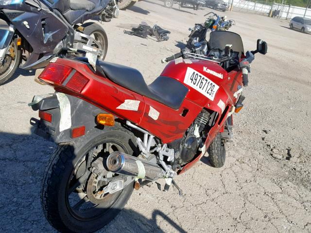 JKAEXMF116DA25917 - 2006 KAWASAKI EX250 F RED photo 4