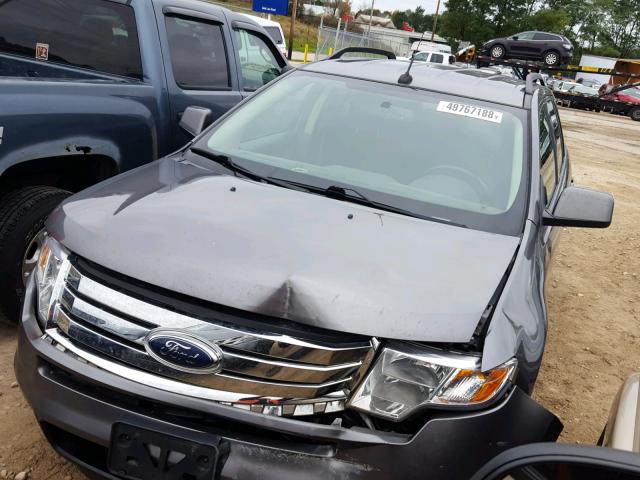 2FMDK4JC0ABA95425 - 2010 FORD EDGE SEL CHARCOAL photo 2