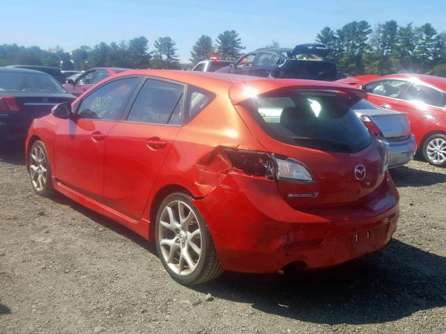 JM1BL1K30B1470961 - 2011 MAZDA SPEED 3 RED photo 3