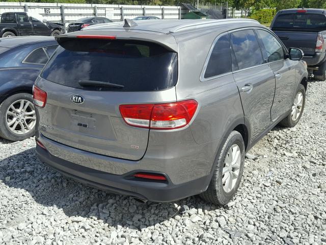 5XYPG4A30GG034969 - 2016 KIA SORENTO LX GRAY photo 4