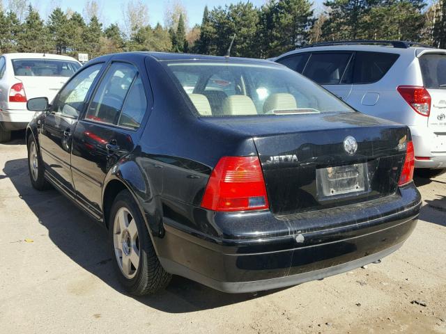 3VWSE69M02M056956 - 2002 VOLKSWAGEN JETTA GLS BLACK photo 3