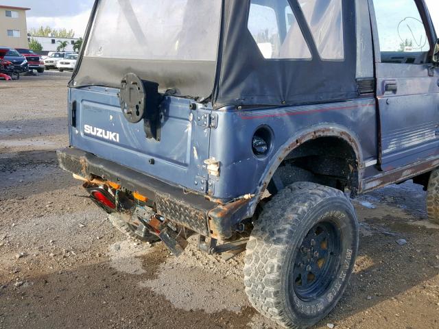 JS4JC51C4J4256070 - 1988 SUZUKI SAMURAI BLUE photo 9