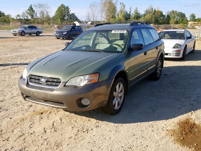 4S4BP61C867319223 - 2006 SUBARU LEGACY OUT GREEN photo 2