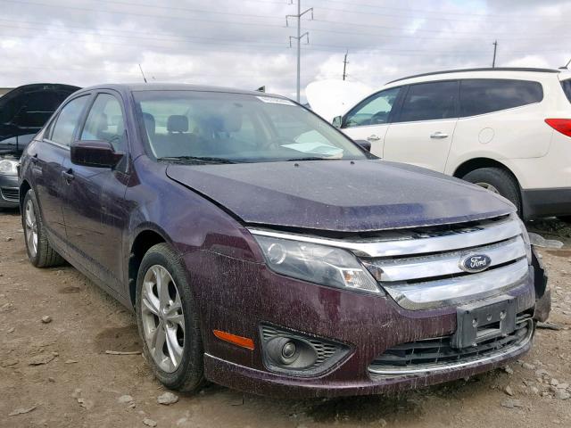 3FAHP0HA4CR309699 - 2012 FORD FUSION SE BURGUNDY photo 1