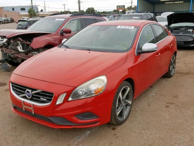 YV1902FH7C2078925 - 2012 VOLVO S60 T6 RED photo 2