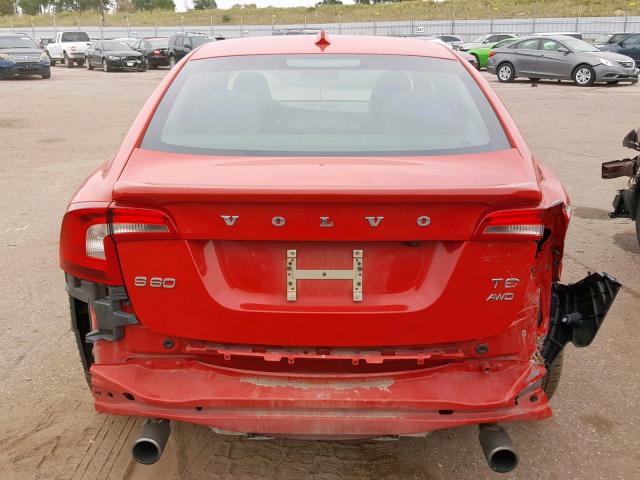 YV1902FH7C2078925 - 2012 VOLVO S60 T6 RED photo 9