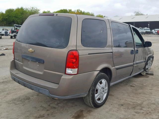 1GBDV13LX6D195836 - 2006 CHEVROLET UPLANDER I TAN photo 4