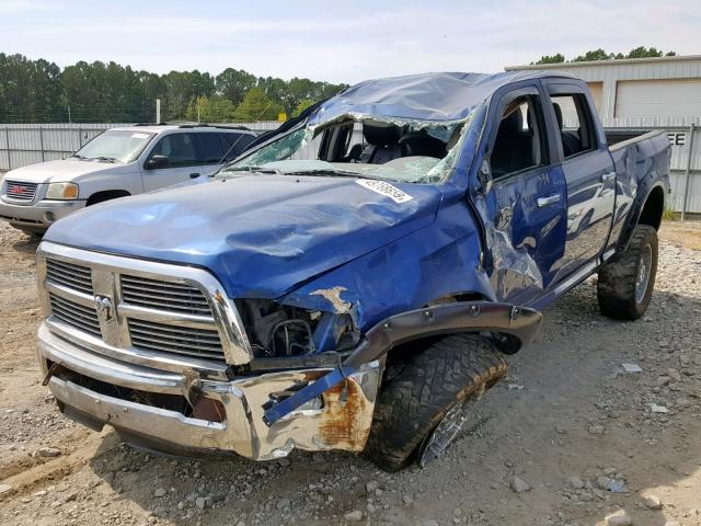 3D7UT2CL7BG518220 - 2011 DODGE RAM 2500 BLUE photo 2