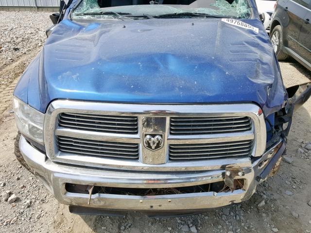 3D7UT2CL7BG518220 - 2011 DODGE RAM 2500 BLUE photo 7