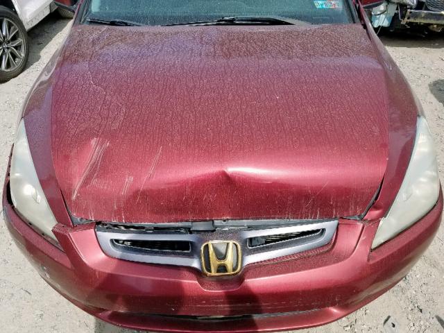 1HGCM56725A094789 - 2005 HONDA ACCORD EX MAROON photo 7