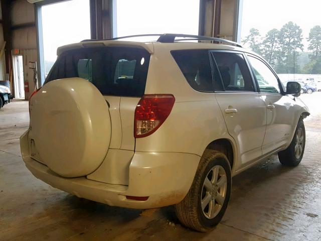 JTMZD31V275066912 - 2007 TOYOTA RAV4 LIMIT WHITE photo 4