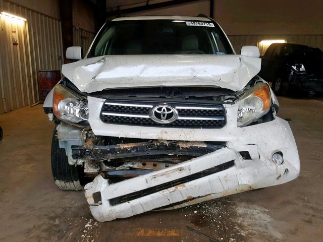 JTMZD31V275066912 - 2007 TOYOTA RAV4 LIMIT WHITE photo 9