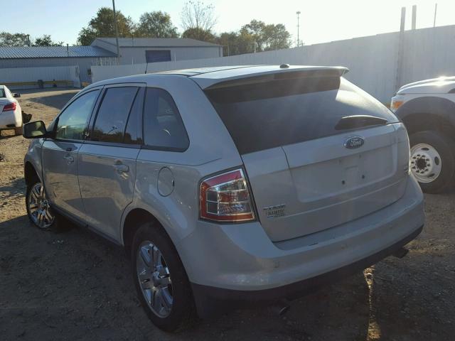 2FMDK49C47BB51461 - 2007 FORD EDGE SEL P WHITE photo 3