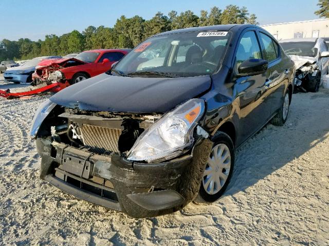 3N1CN7AP3FL944957 - 2015 NISSAN VERSA S BLACK photo 2