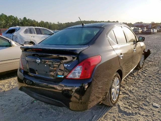 3N1CN7AP3FL944957 - 2015 NISSAN VERSA S BLACK photo 4