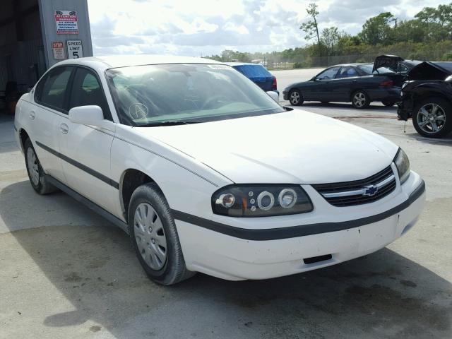 2G1WF52E549179851 - 2004 CHEVROLET IMPALA WHITE photo 1