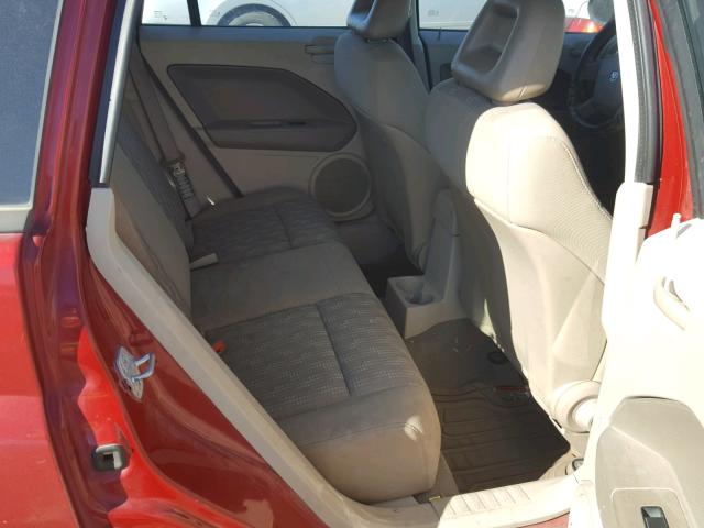 1B3HB28B27D270317 - 2007 DODGE CALIBER RED photo 6