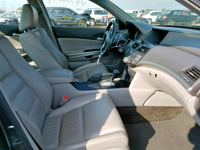 1HGCP36828A009006 - 2008 HONDA ACCORD EXL GRAY photo 5