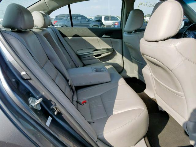 1HGCP36828A009006 - 2008 HONDA ACCORD EXL GRAY photo 6