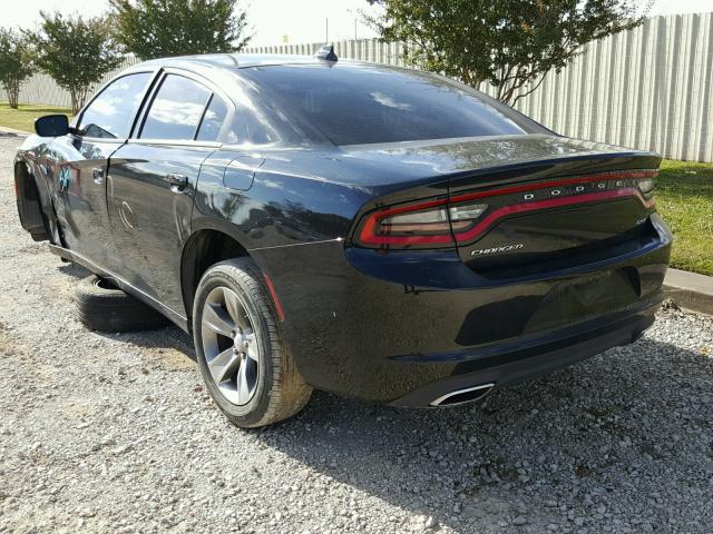 2C3CDXHG3GH355315 - 2016 DODGE CHARGER SX BLACK photo 3