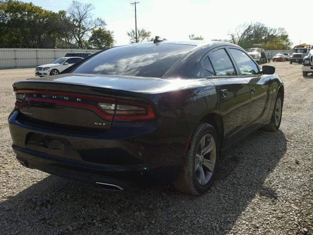 2C3CDXHG3GH355315 - 2016 DODGE CHARGER SX BLACK photo 4