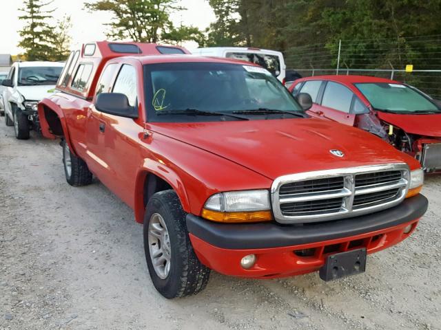 1D7GL32K34S729731 - 2004 DODGE DAKOTA SPO RED photo 1