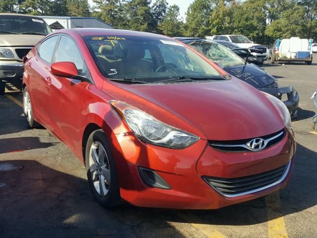 5NPDH4AE1DH388246 - 2013 HYUNDAI ELANTRA GL RED photo 1