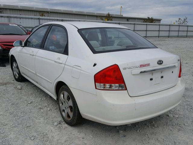 KNAFE121685569146 - 2008 KIA SPECTRA EX WHITE photo 3