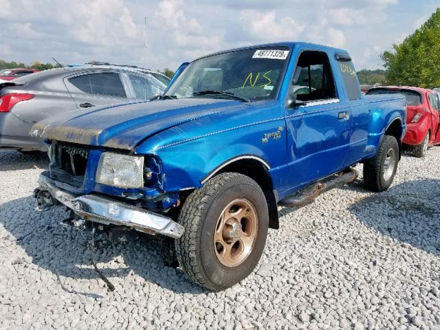 1FTZR15E91TA54517 - 2001 FORD RANGER SUP BLUE photo 2