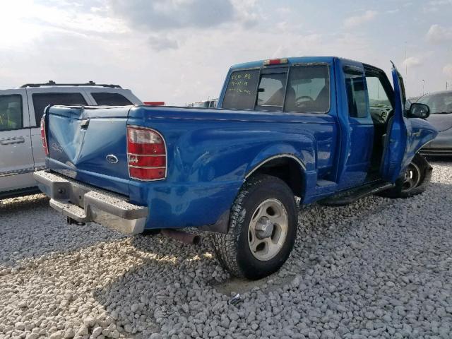 1FTZR15E91TA54517 - 2001 FORD RANGER SUP BLUE photo 4