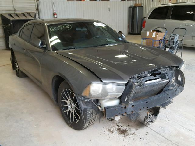 2B3CL3CG4BH549375 - 2011 DODGE CHARGER GRAY photo 1